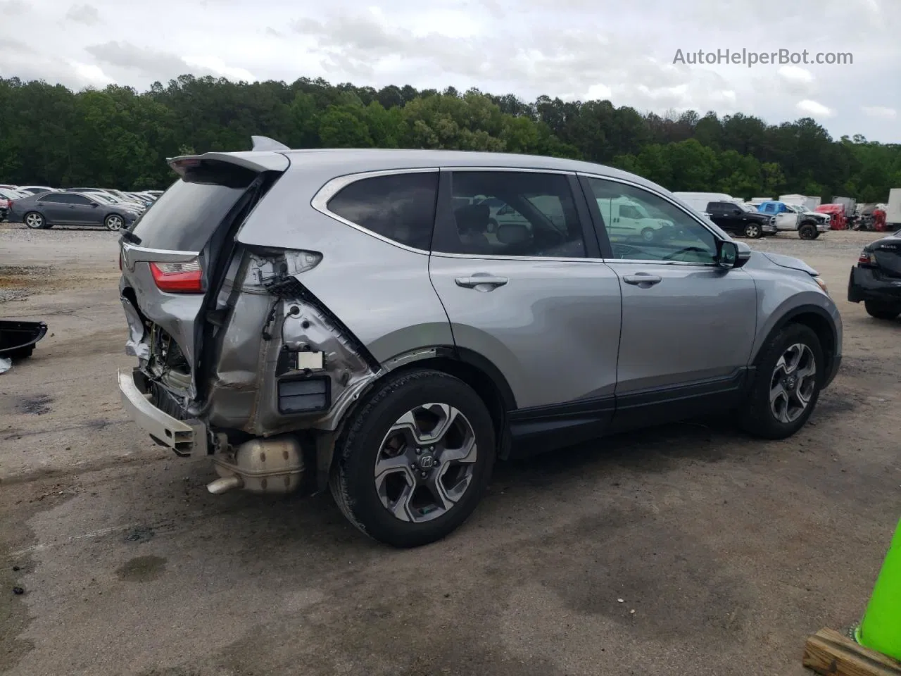 2017 Honda Cr-v Ex Silver vin: 7FARW1H59HE023693