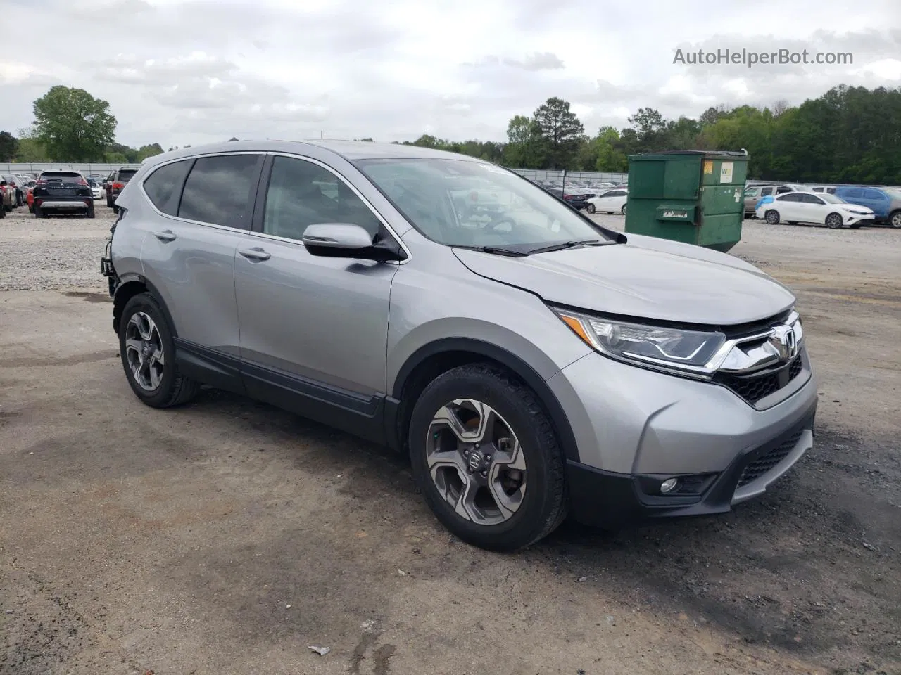 2017 Honda Cr-v Ex Silver vin: 7FARW1H59HE023693