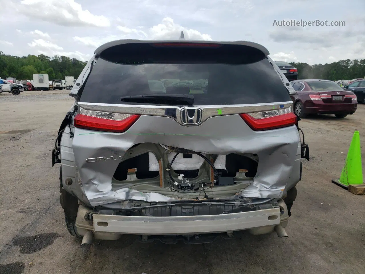 2017 Honda Cr-v Ex Silver vin: 7FARW1H59HE023693