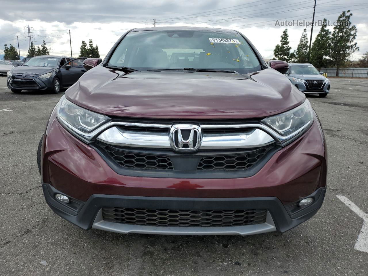 2018 Honda Cr-v Ex Burgundy vin: 7FARW1H59JE053735