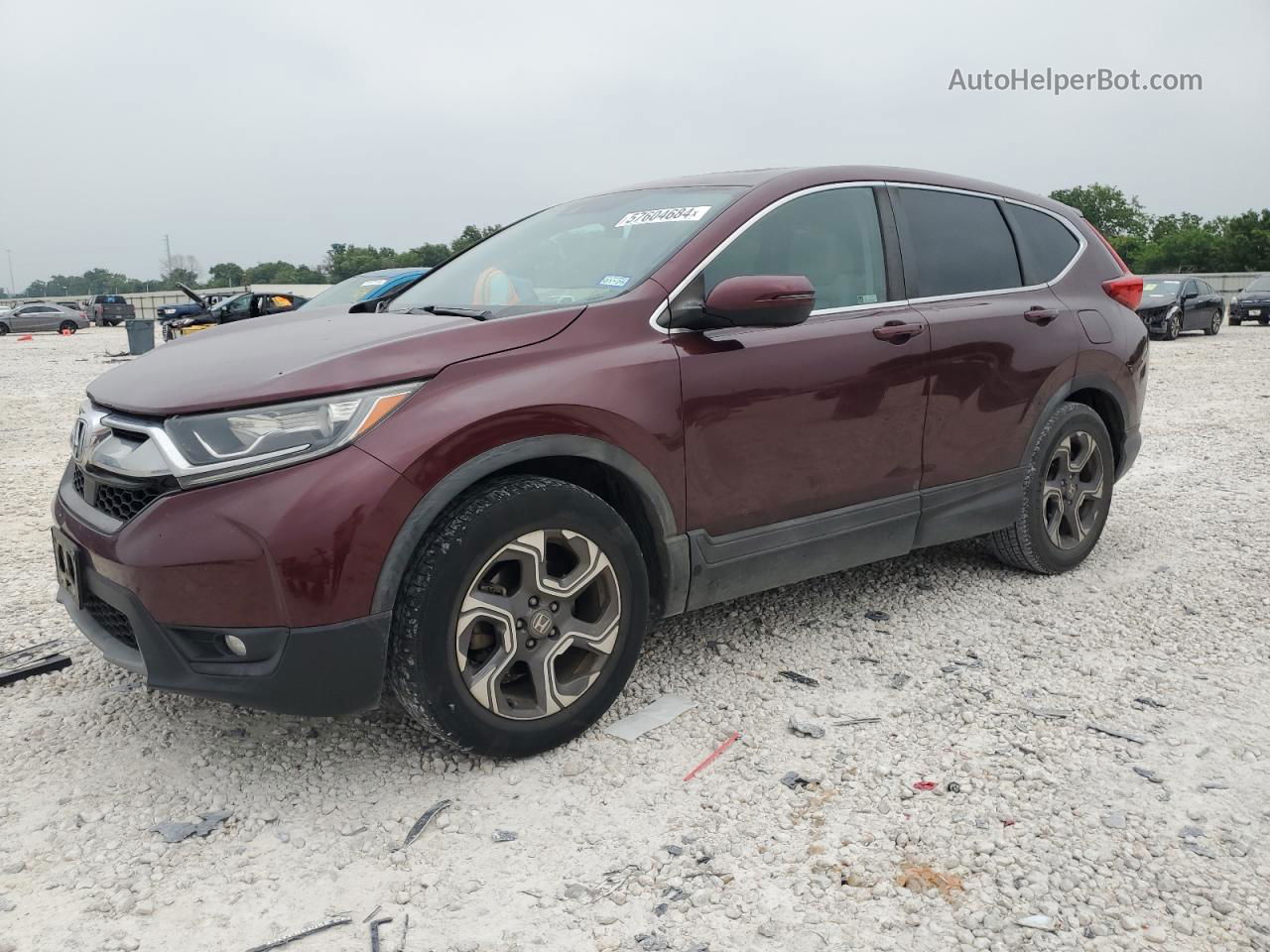 2019 Honda Cr-v Ex Burgundy vin: 7FARW1H59KE009039