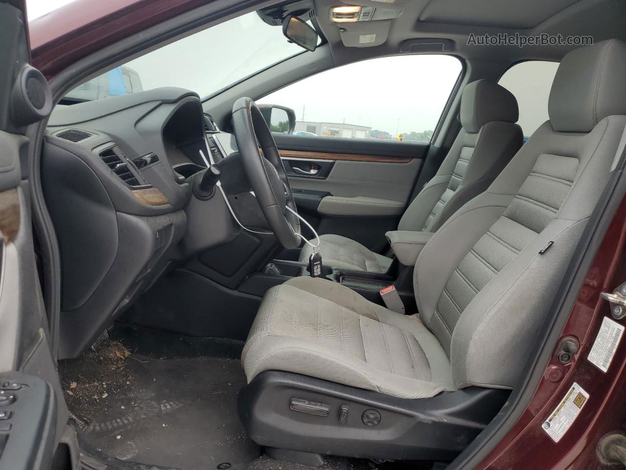 2019 Honda Cr-v Ex Burgundy vin: 7FARW1H59KE009039