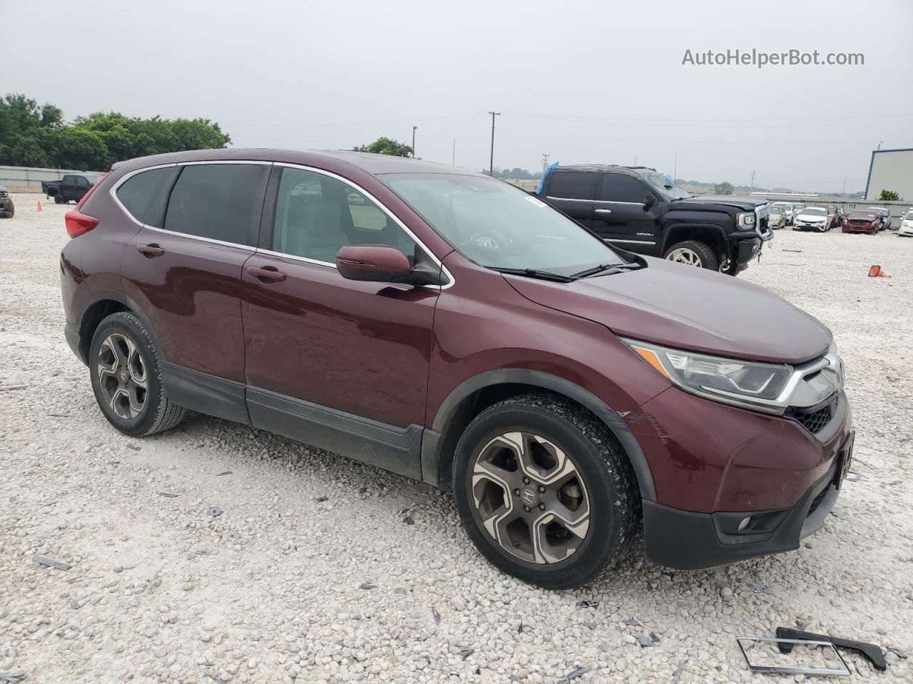 2019 Honda Cr-v Ex Burgundy vin: 7FARW1H59KE009039