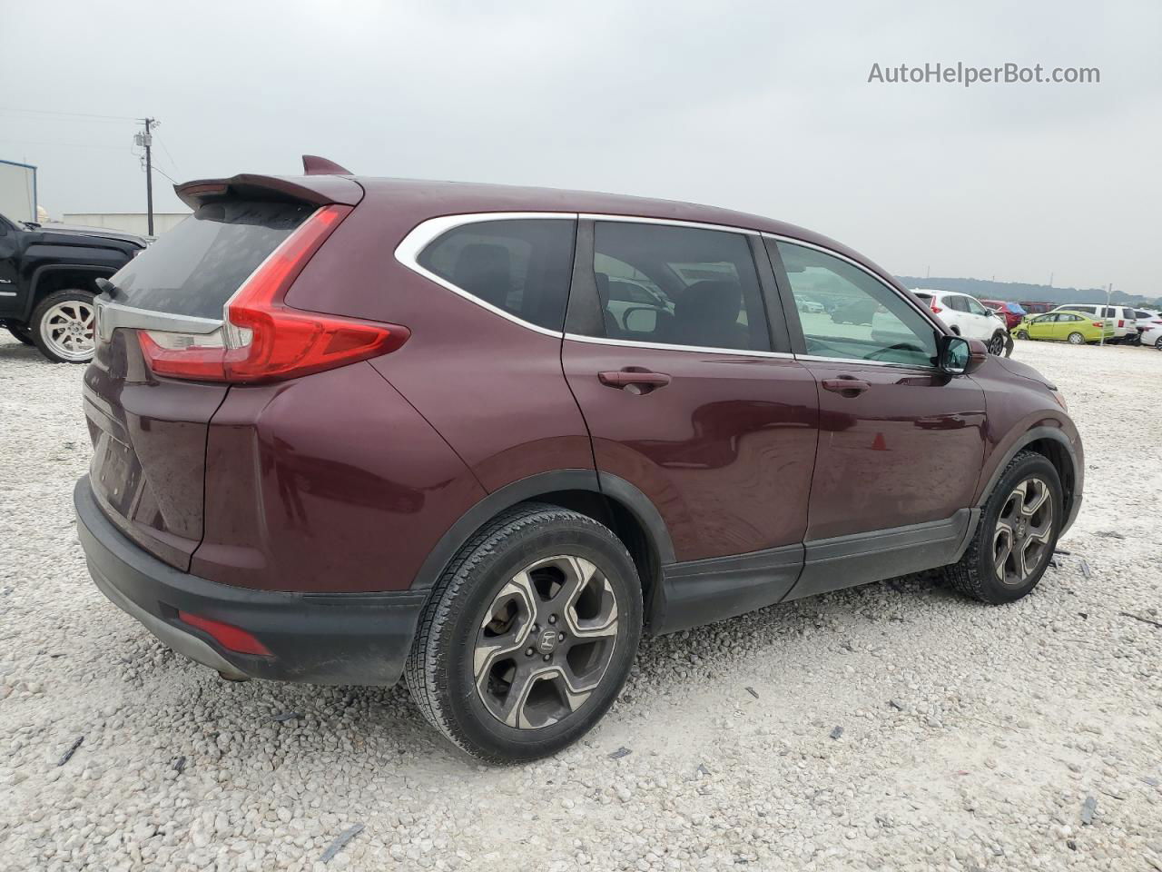 2019 Honda Cr-v Ex Burgundy vin: 7FARW1H59KE009039