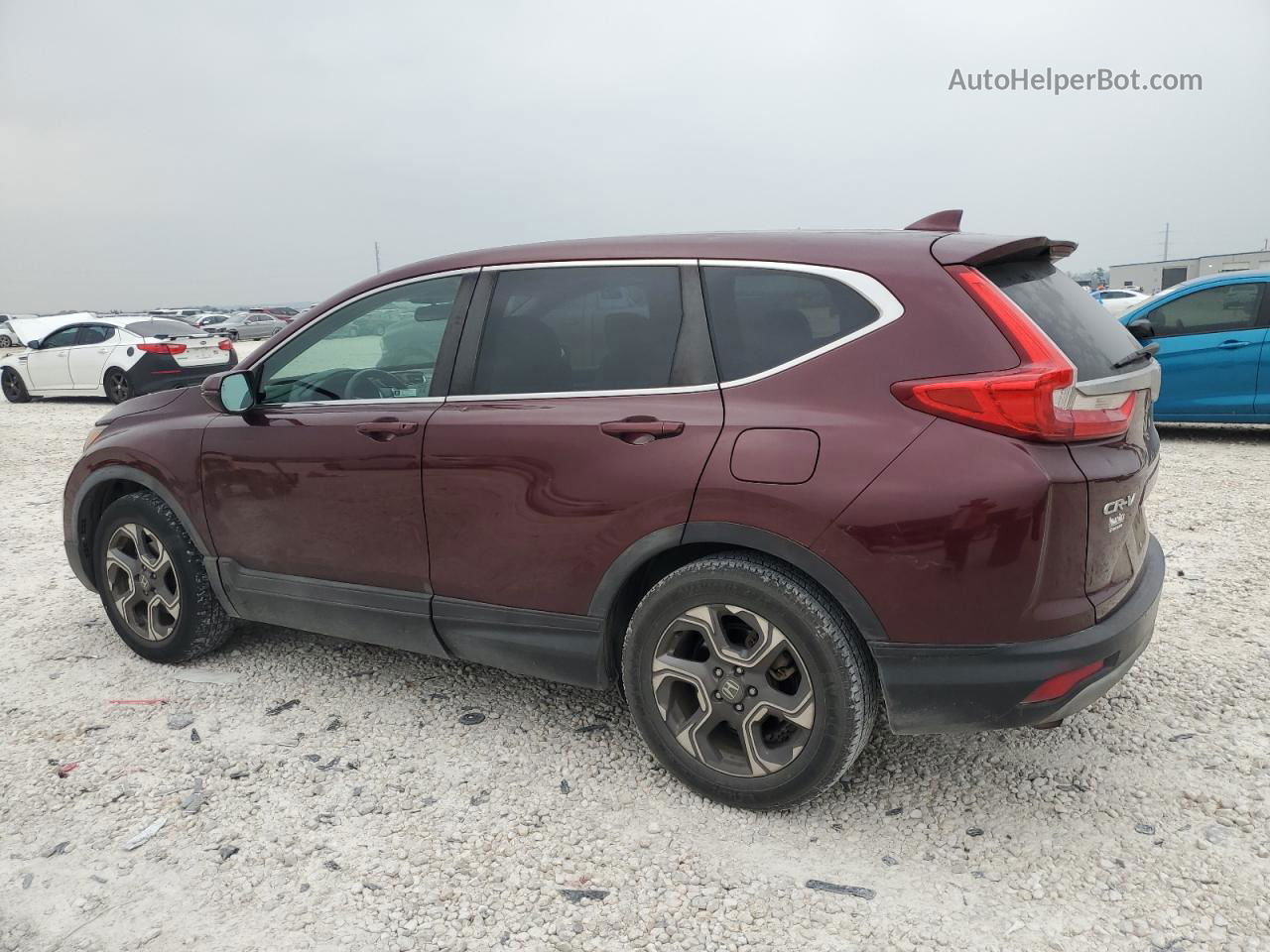 2019 Honda Cr-v Ex Burgundy vin: 7FARW1H59KE009039