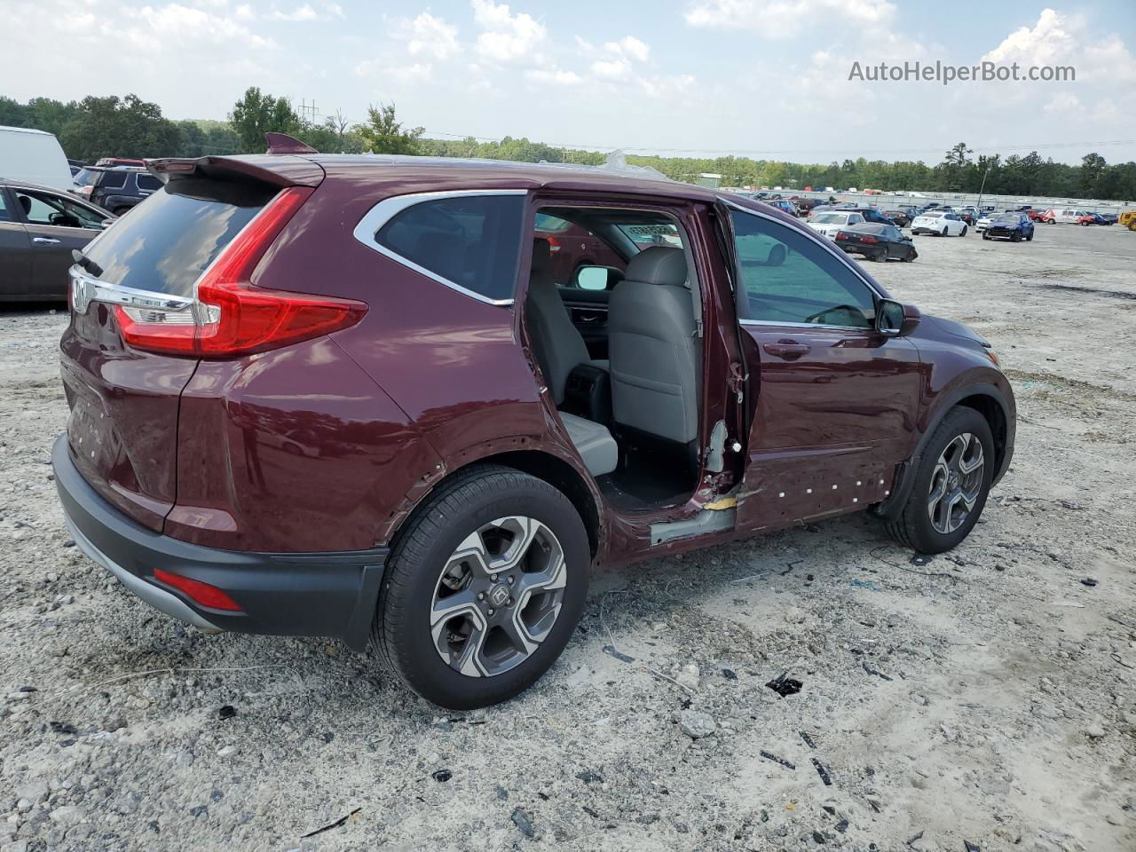 2019 Honda Cr-v Ex Burgundy vin: 7FARW1H59KE009817