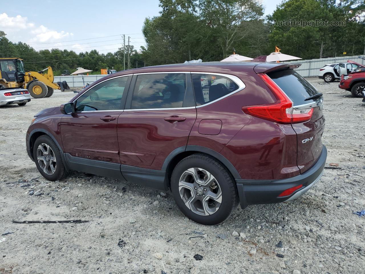 2019 Honda Cr-v Ex Burgundy vin: 7FARW1H59KE009817