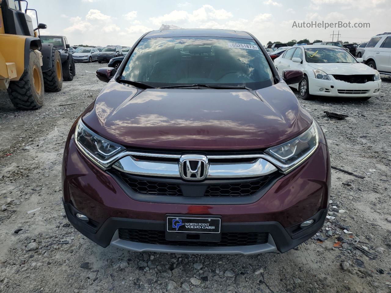 2019 Honda Cr-v Ex Burgundy vin: 7FARW1H59KE009817