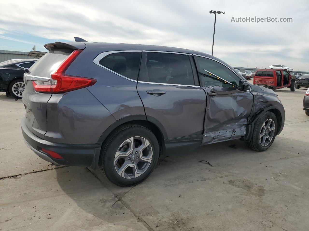 2019 Honda Cr-v Ex Gray vin: 7FARW1H59KE038654