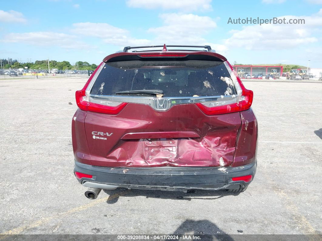 2017 Honda Cr-v Ex Red vin: 7FARW1H5XHE042088