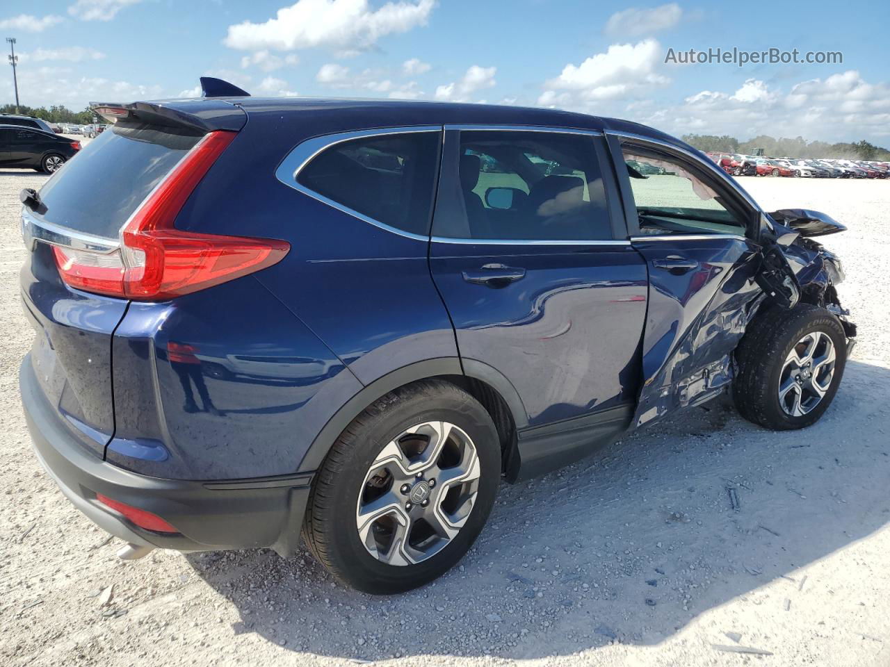 2017 Honda Cr-v Exl Blue vin: 7FARW1H80HE018943