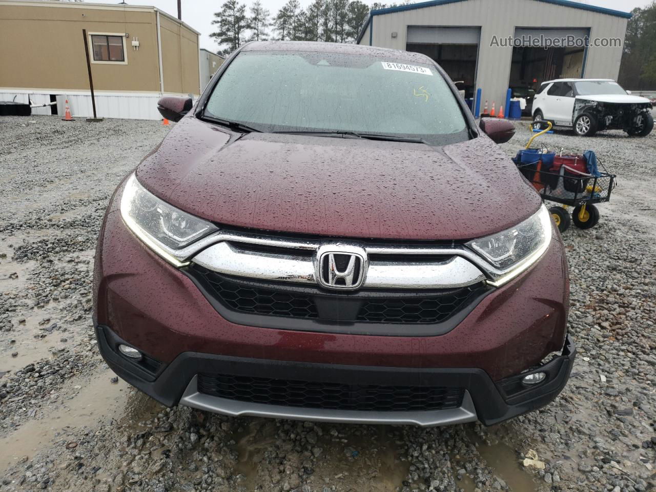 2019 Honda Cr-v Exl Burgundy vin: 7FARW1H80KE015189