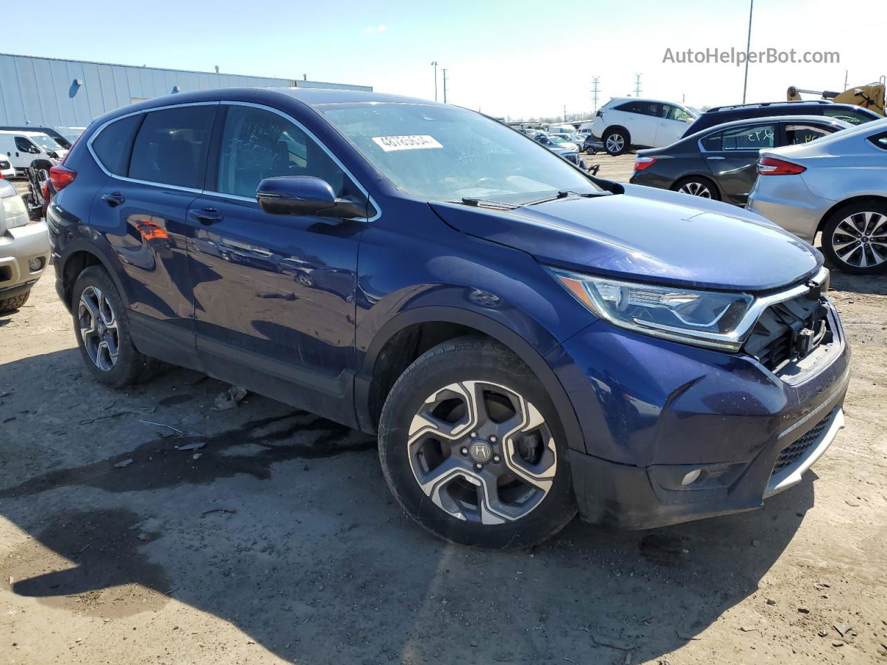 2018 Honda Cr-v Exl Blue vin: 7FARW1H82JE031618