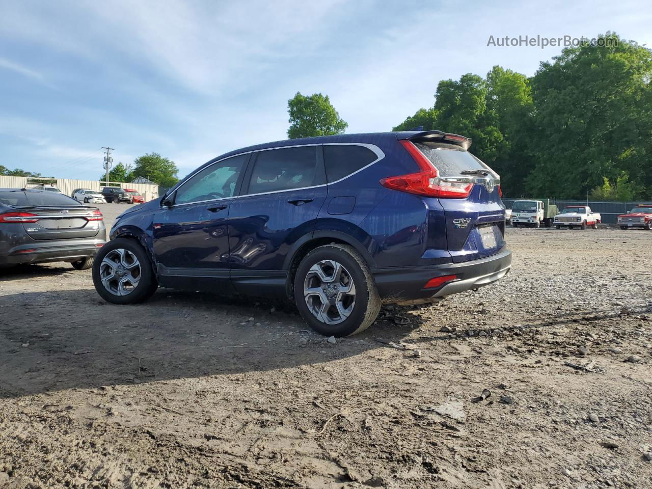 2019 Honda Cr-v Exl Blue vin: 7FARW1H82KE025576