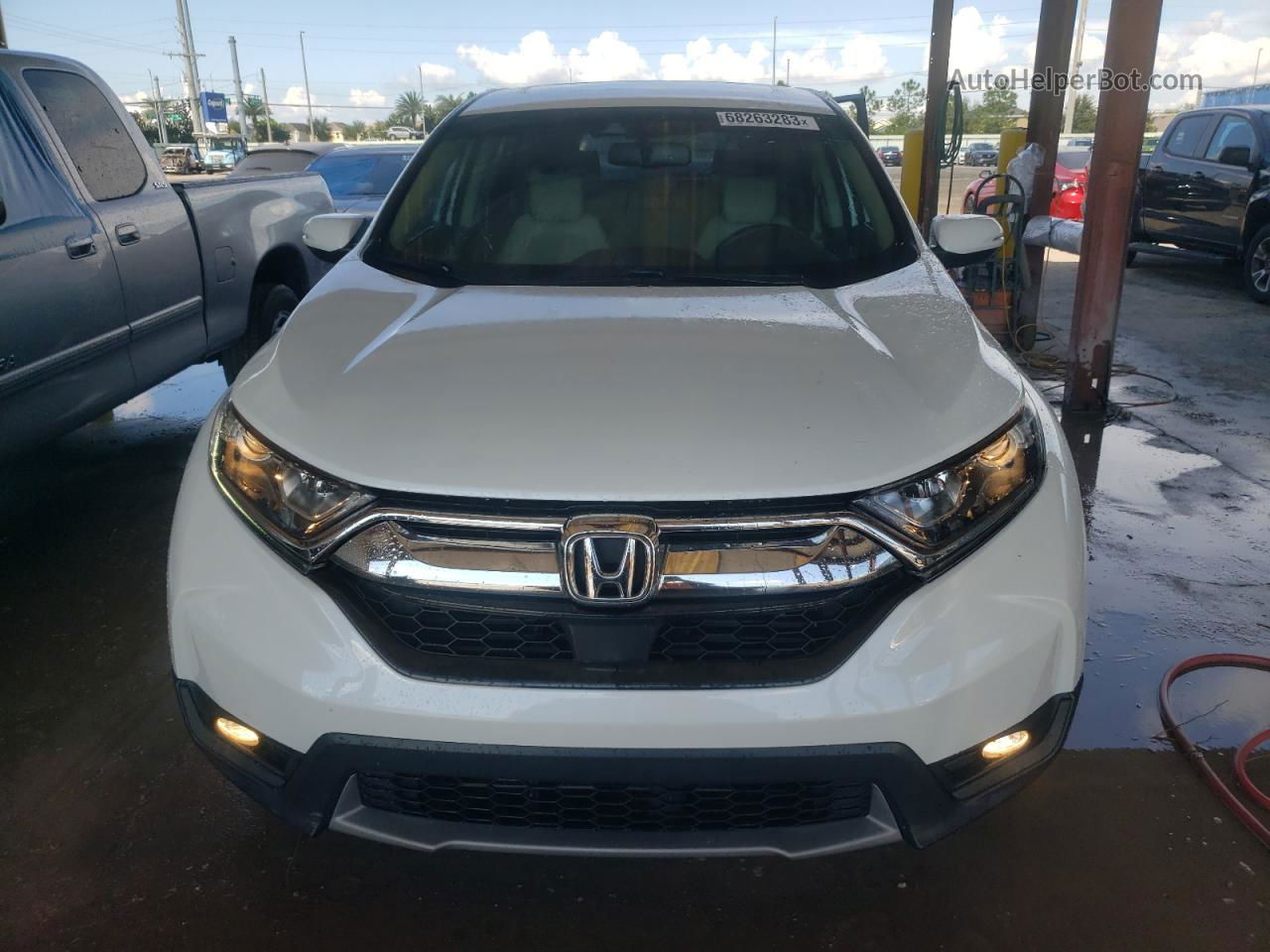 2019 Honda Cr-v Exl White vin: 7FARW1H83KE038546