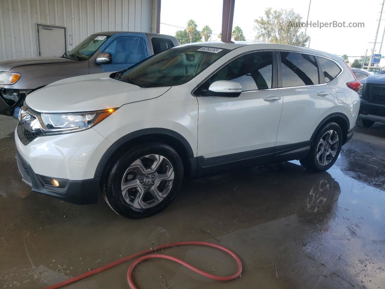 2019 Honda Cr-v Exl White vin: 7FARW1H83KE038546