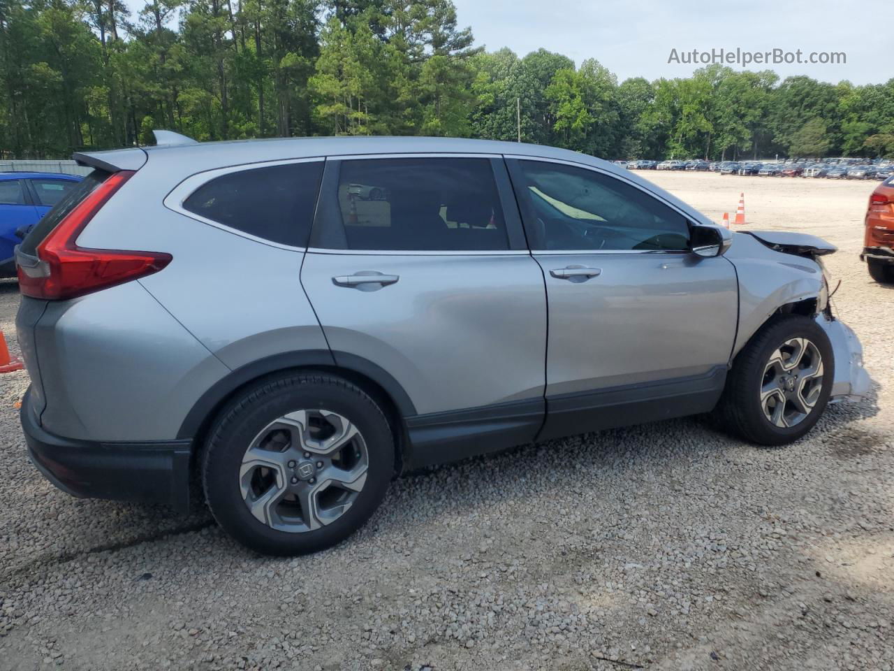 2017 Honda Cr-v Exl Серебряный vin: 7FARW1H84HE042484