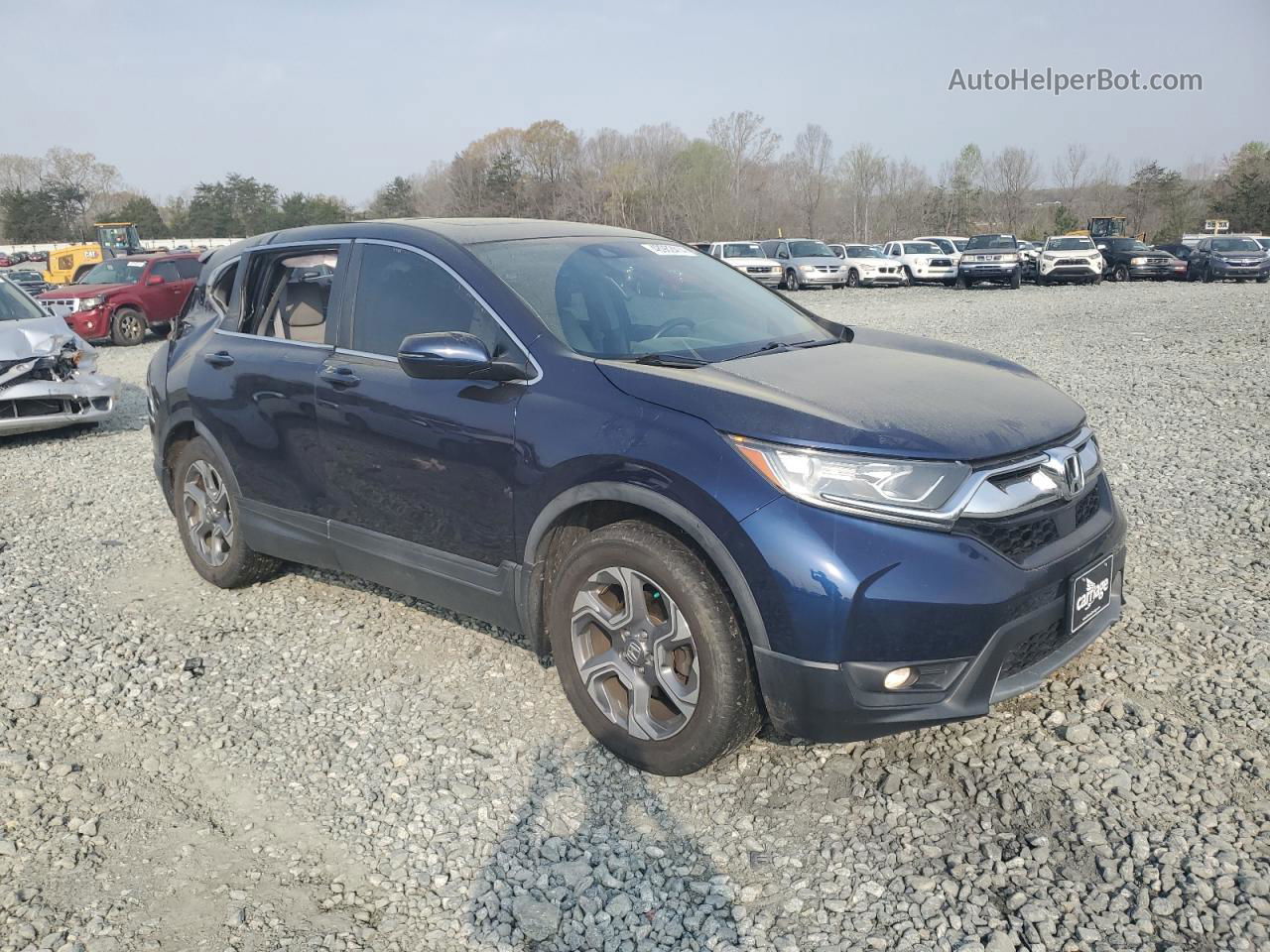 2017 Honda Cr-v Exl Blue vin: 7FARW1H85HE028108