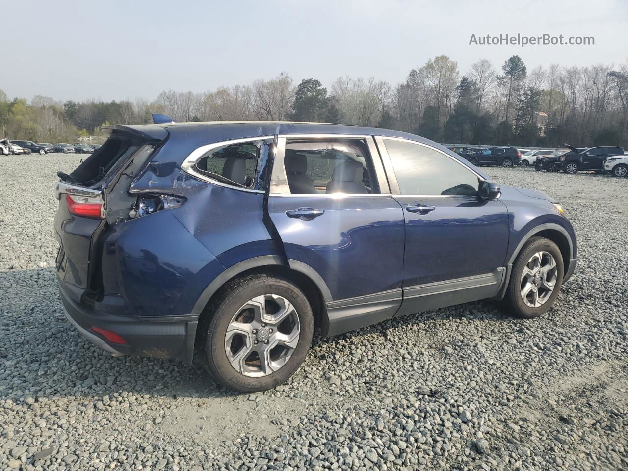 2017 Honda Cr-v Exl Blue vin: 7FARW1H85HE028108