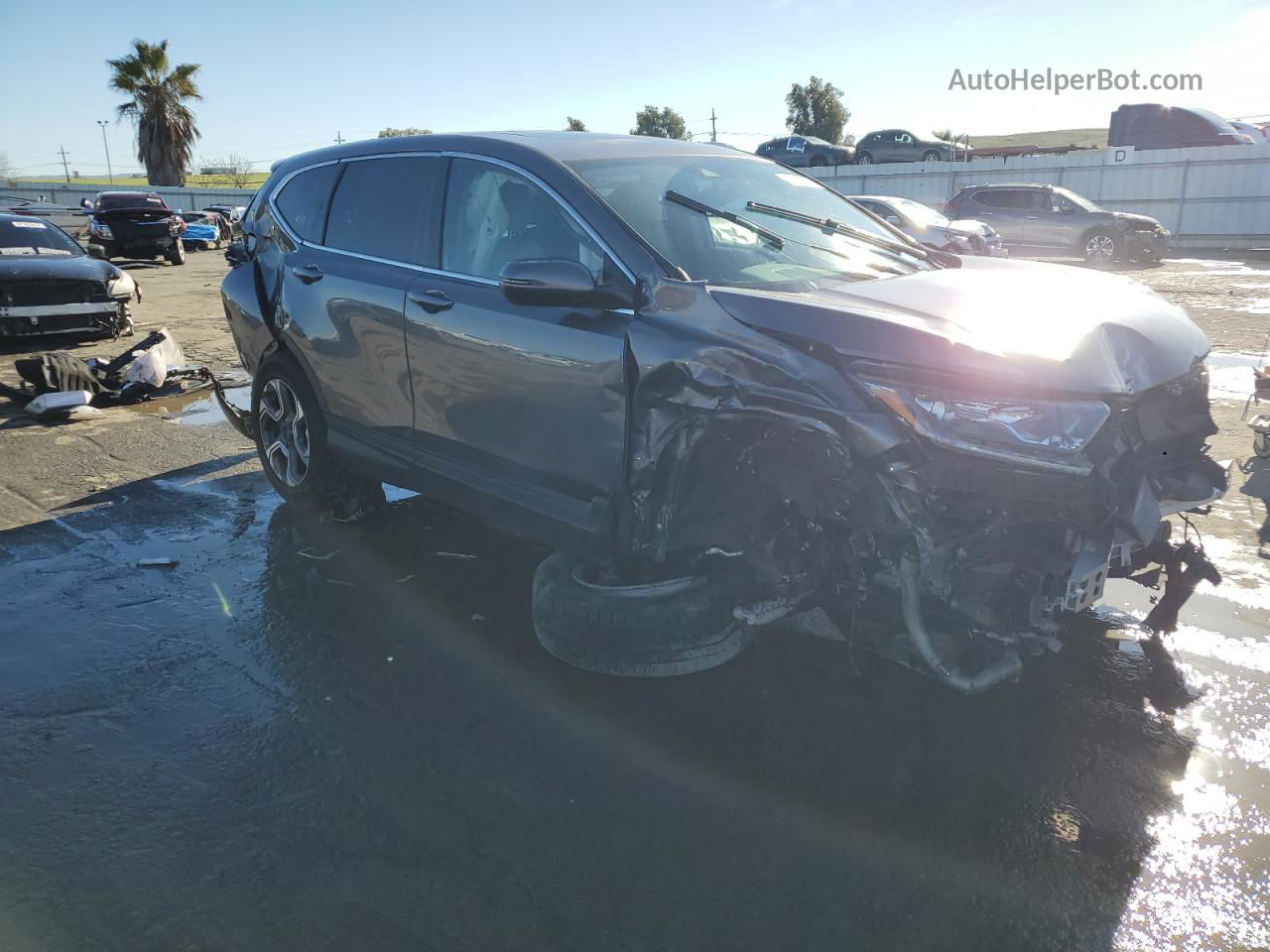 2018 Honda Cr-v Exl Charcoal vin: 7FARW1H85JE030270