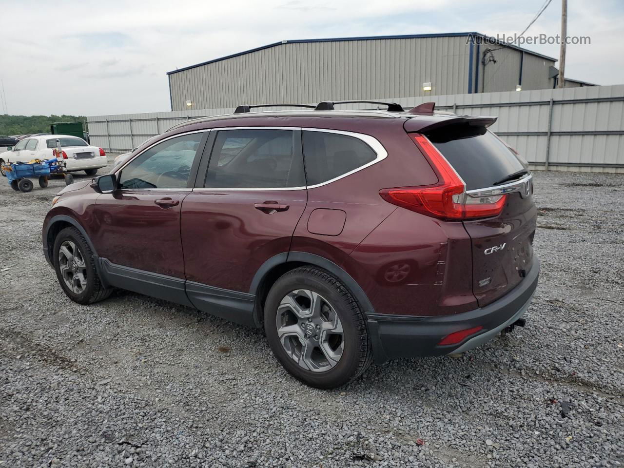 2018 Honda Cr-v Exl Burgundy vin: 7FARW1H86JE003191