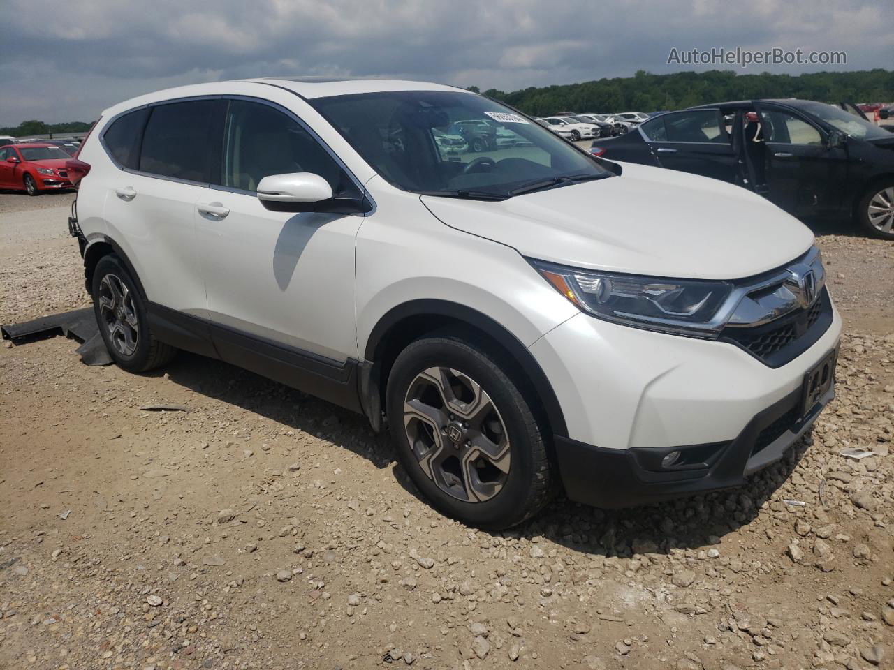 2019 Honda Cr-v Exl White vin: 7FARW1H86KE002396