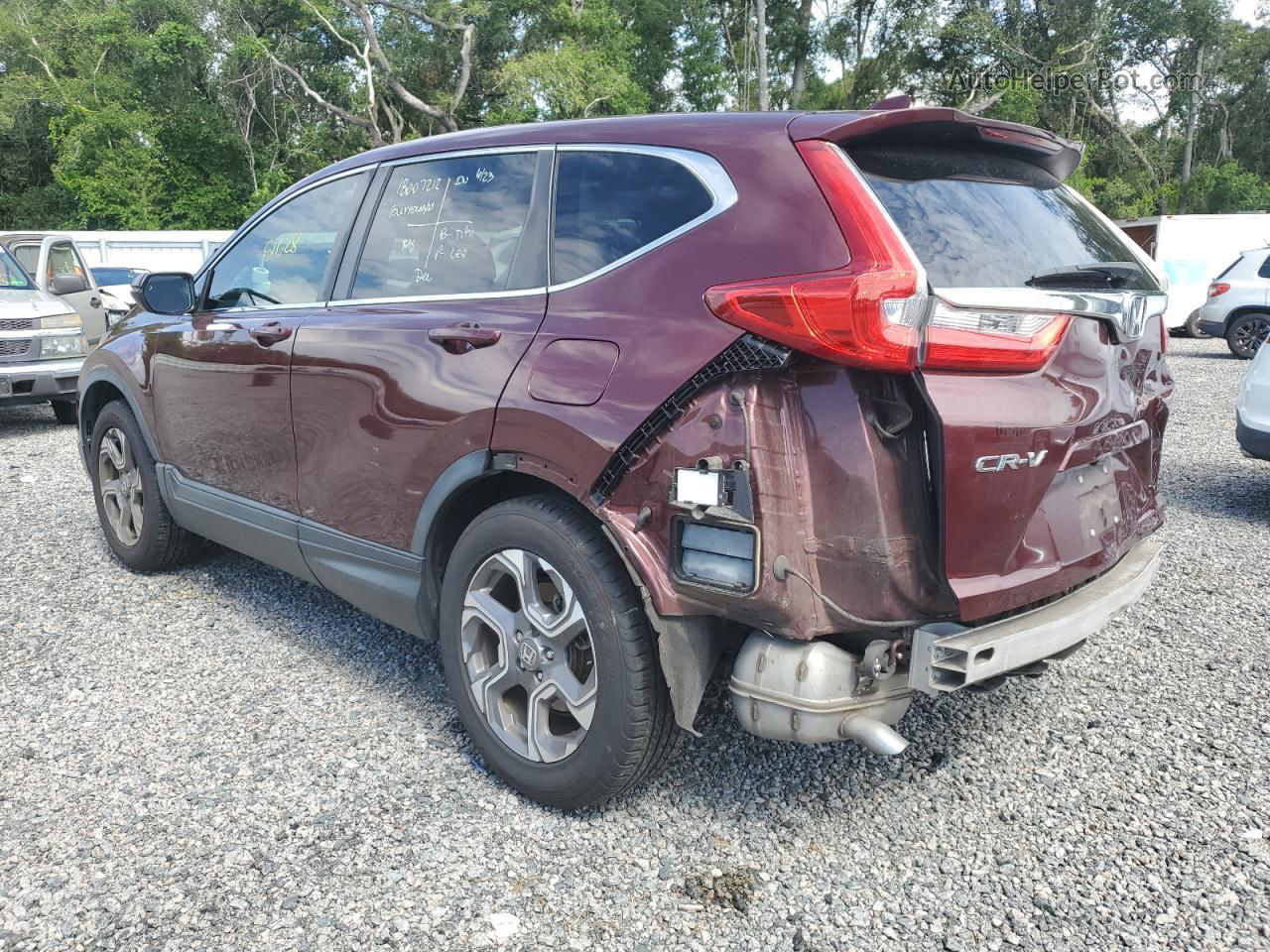 2019 Honda Cr-v Exl Maroon vin: 7FARW1H86KE016637