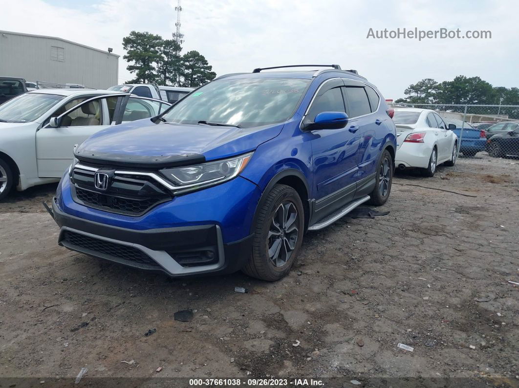 2020 Honda Cr-v Ex-l Blue vin: 7FARW1H86LE009737