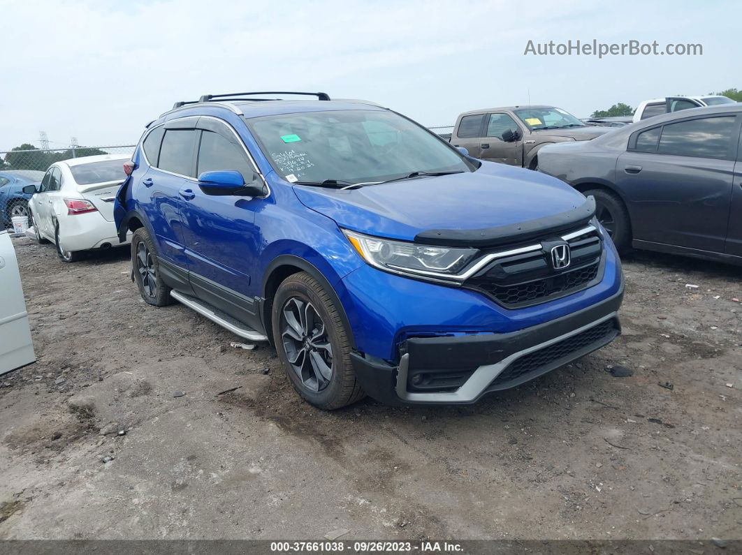 2020 Honda Cr-v Ex-l Blue vin: 7FARW1H86LE009737