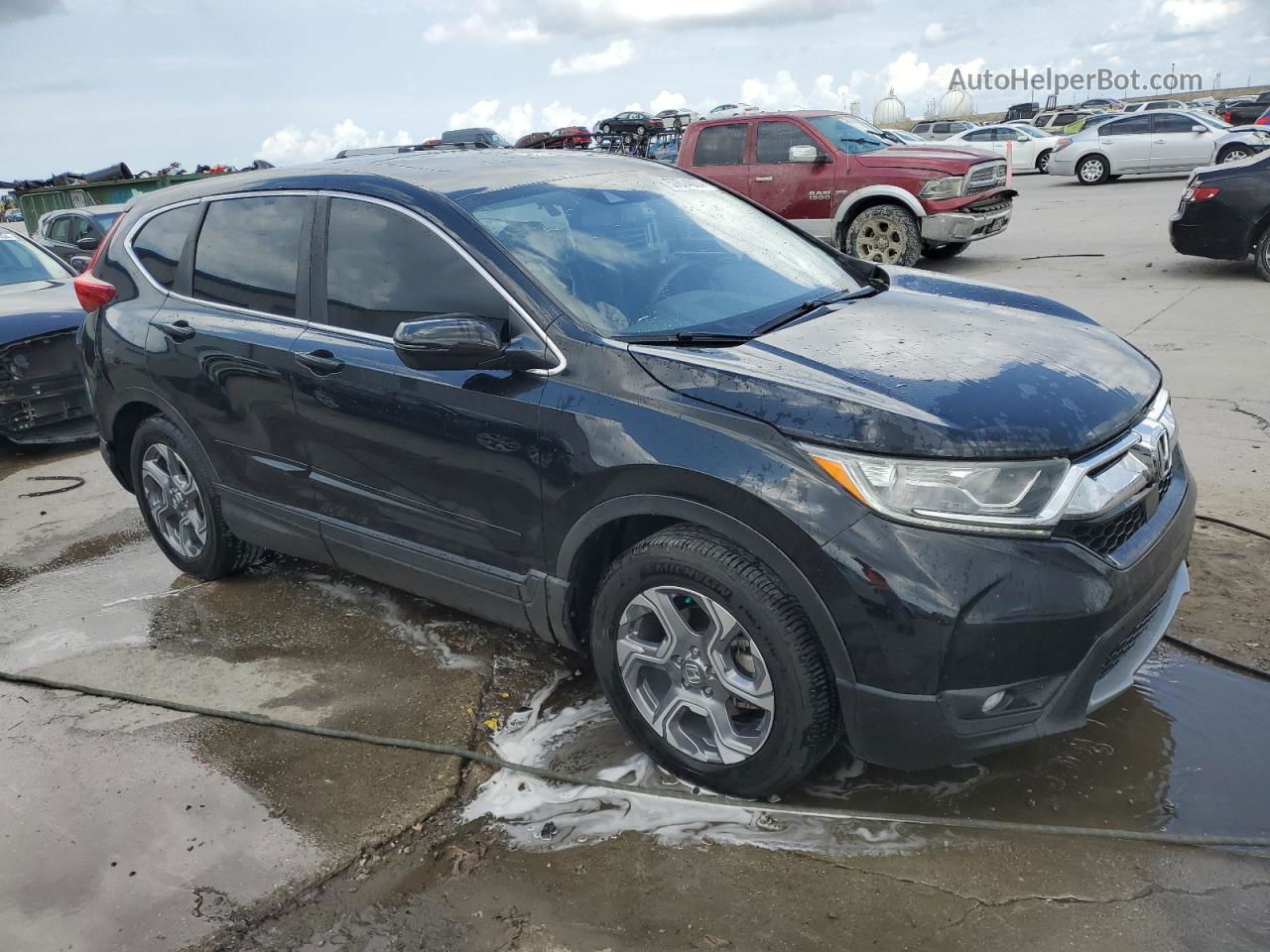 2017 Honda Cr-v Exl Black vin: 7FARW1H87HE017496