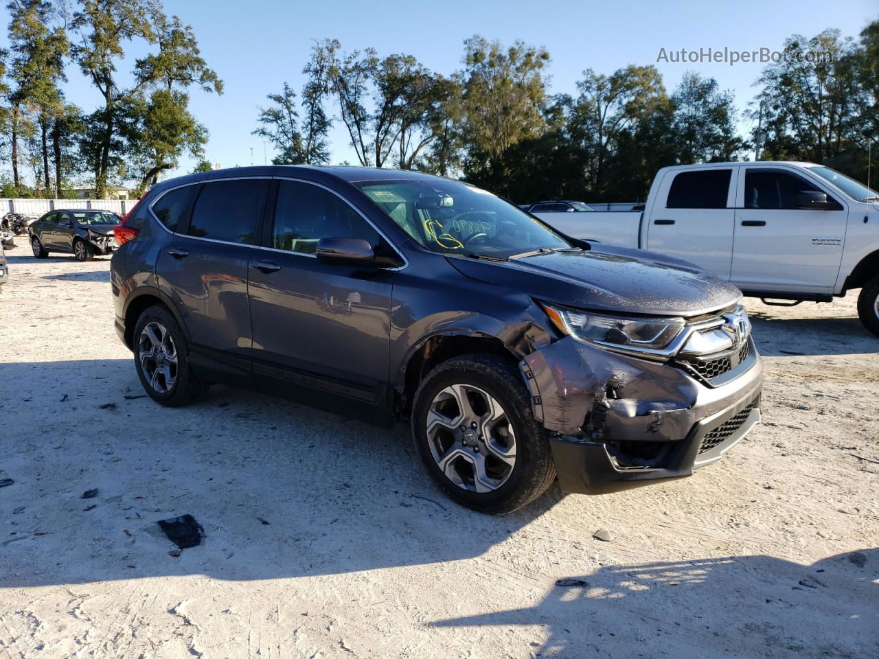 2017 Honda Cr-v Exl Gray vin: 7FARW1H88HE012971