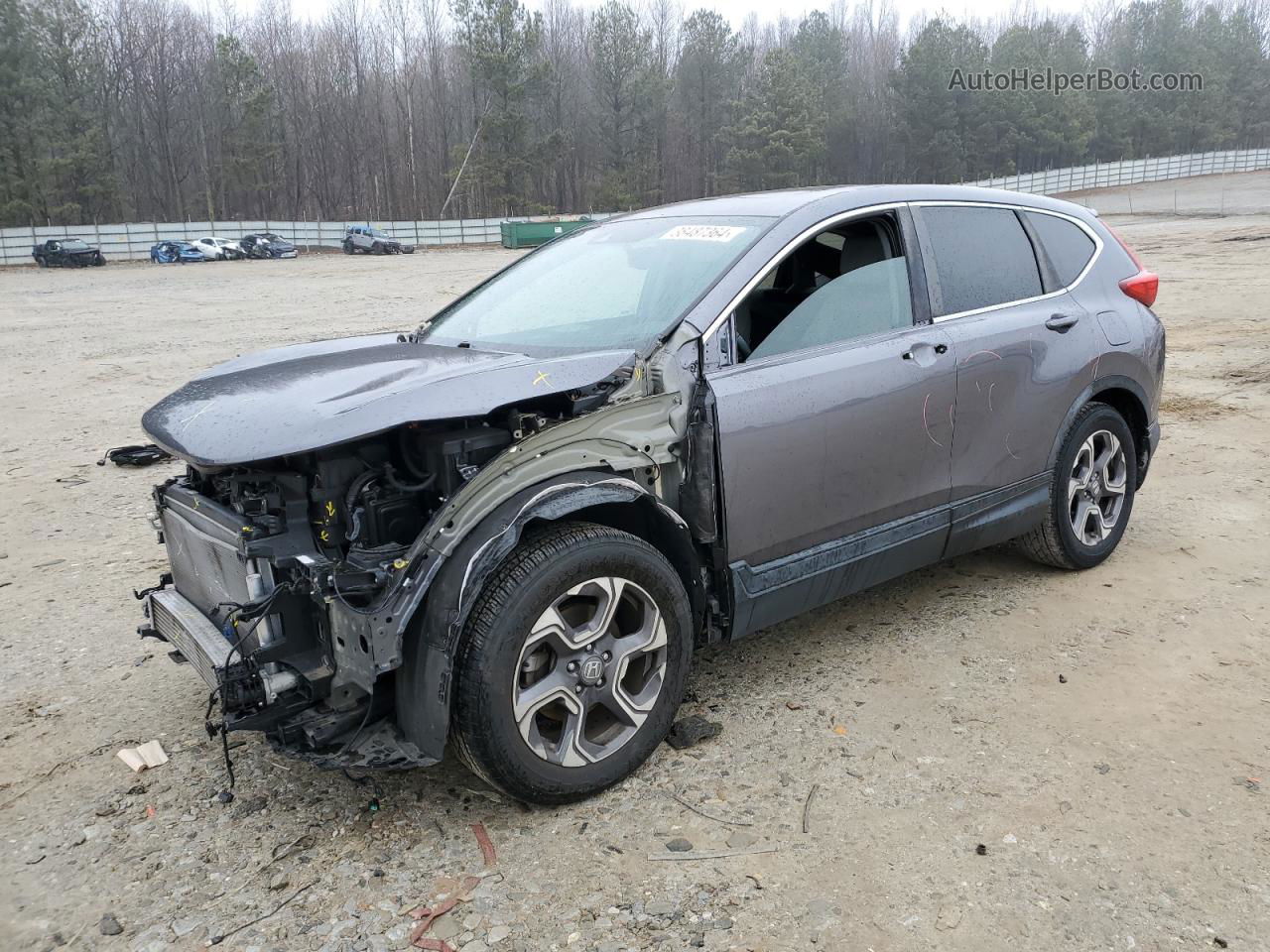 2018 Honda Cr-v Exl Gray vin: 7FARW1H88JE030263