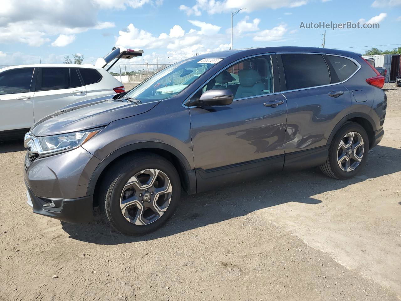 2018 Honda Cr-v Exl Silver vin: 7FARW1H88JE031106