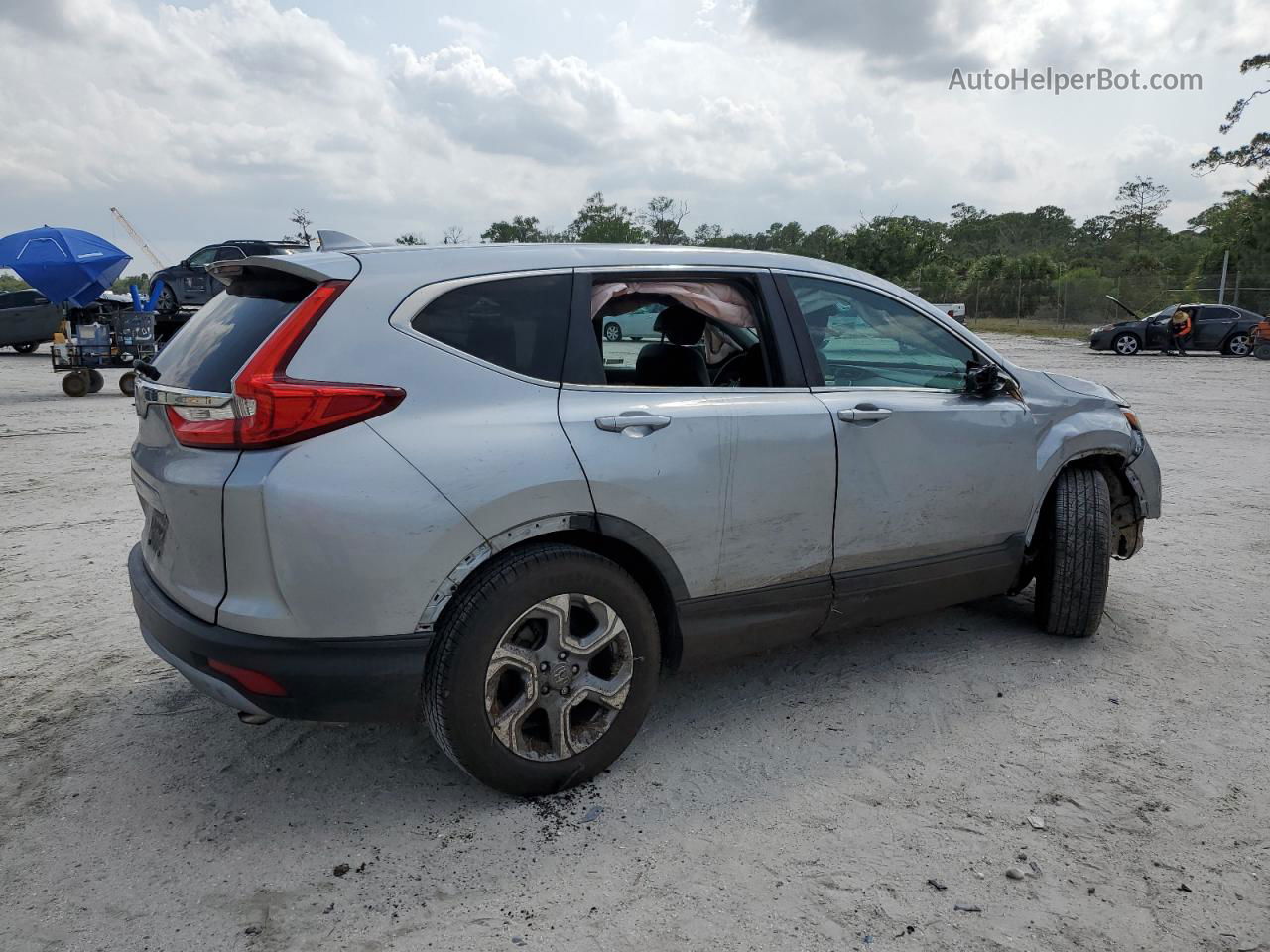 2018 Honda Cr-v Exl Silver vin: 7FARW1H89JE017361