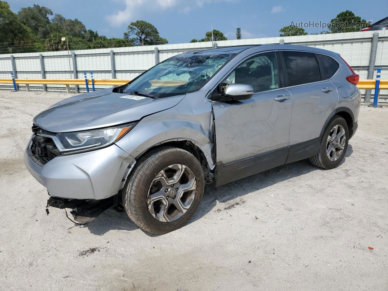 2018 Honda Cr-v Exl Silver vin: 7FARW1H89JE017361