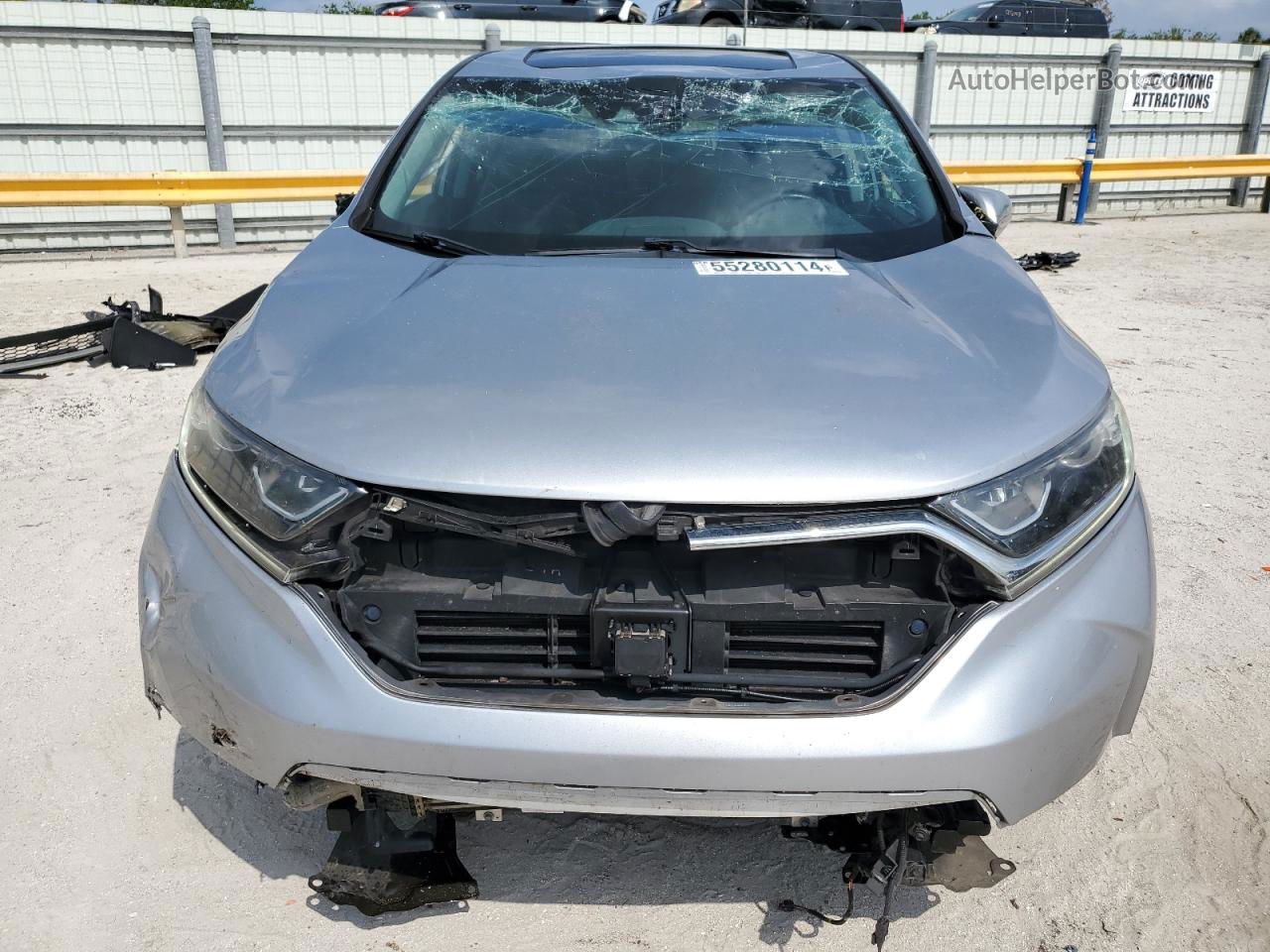 2018 Honda Cr-v Exl Silver vin: 7FARW1H89JE017361