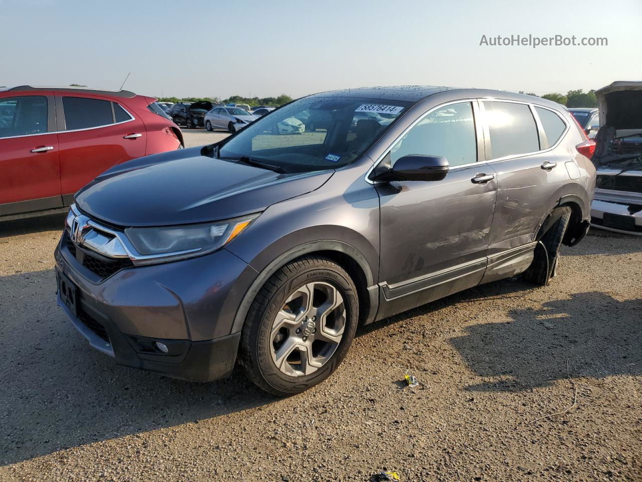 2017 Honda Cr-v Exl Gray vin: 7FARW1H8XHE002734