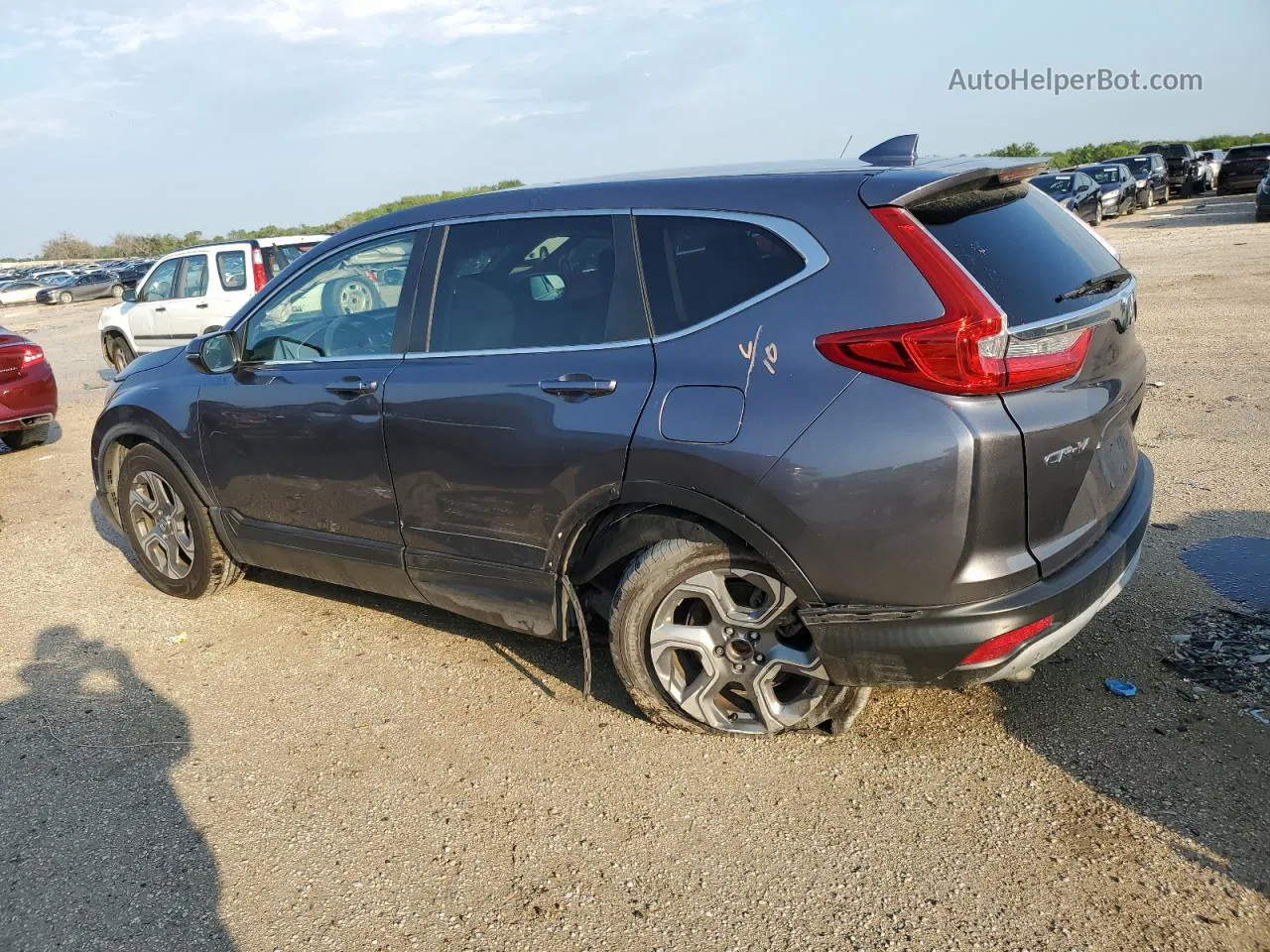 2017 Honda Cr-v Exl Gray vin: 7FARW1H8XHE002734