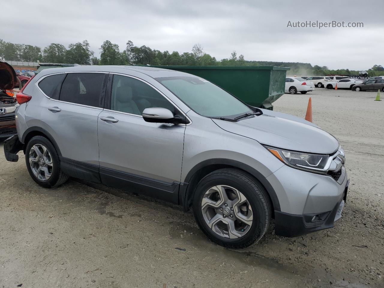 2017 Honda Cr-v Exl Silver vin: 7FARW1H8XHE039976