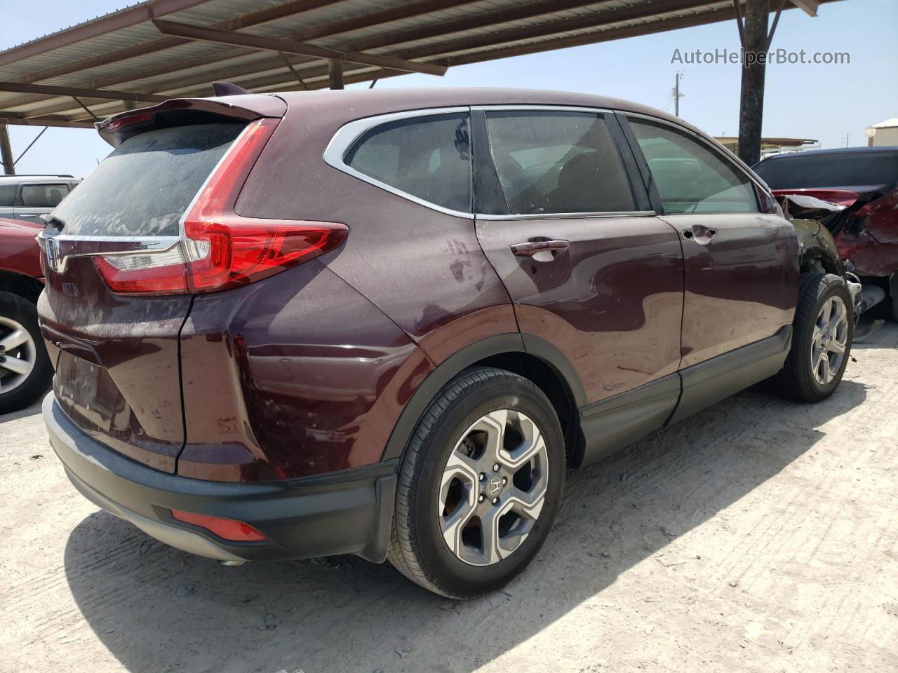 2018 Honda Cr-v Exl Maroon vin: 7FARW1H8XJE029244