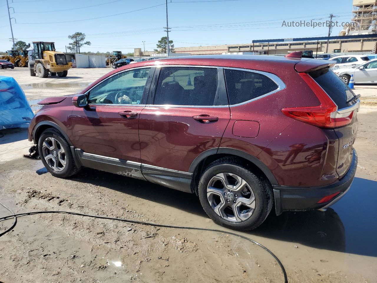 2018 Honda Cr-v Exl Burgundy vin: 7FARW1H8XJE056945