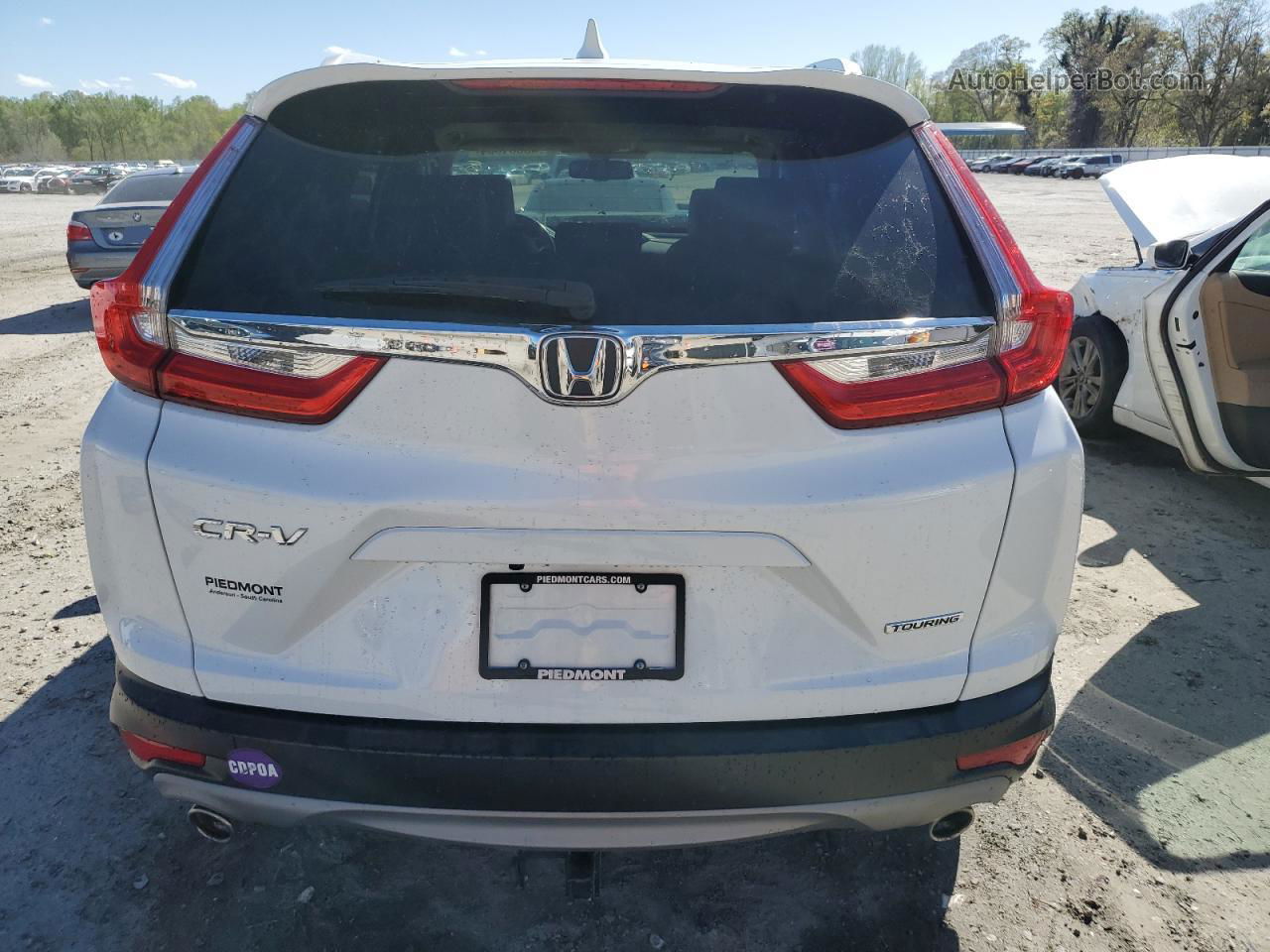 2019 Honda Cr-v Touring Белый vin: 7FARW1H91KE013153