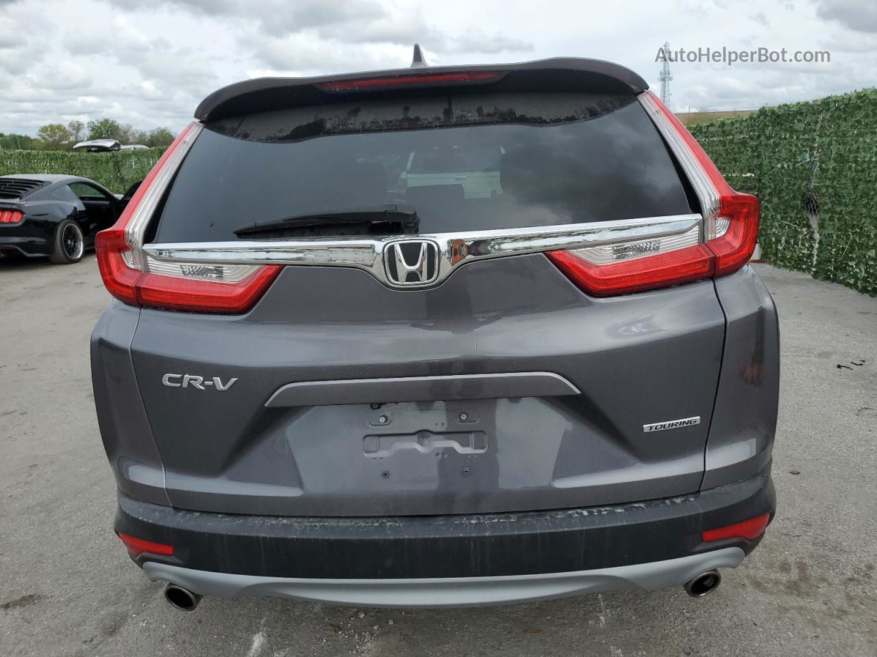 2018 Honda Cr-v Touring Gray vin: 7FARW1H96JE054456