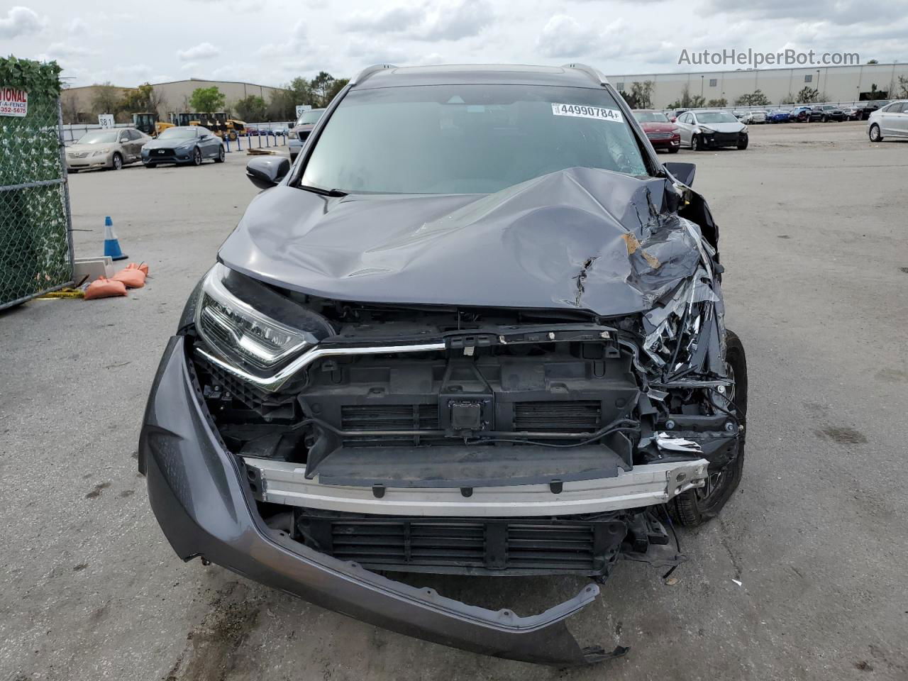 2018 Honda Cr-v Touring Gray vin: 7FARW1H96JE054456