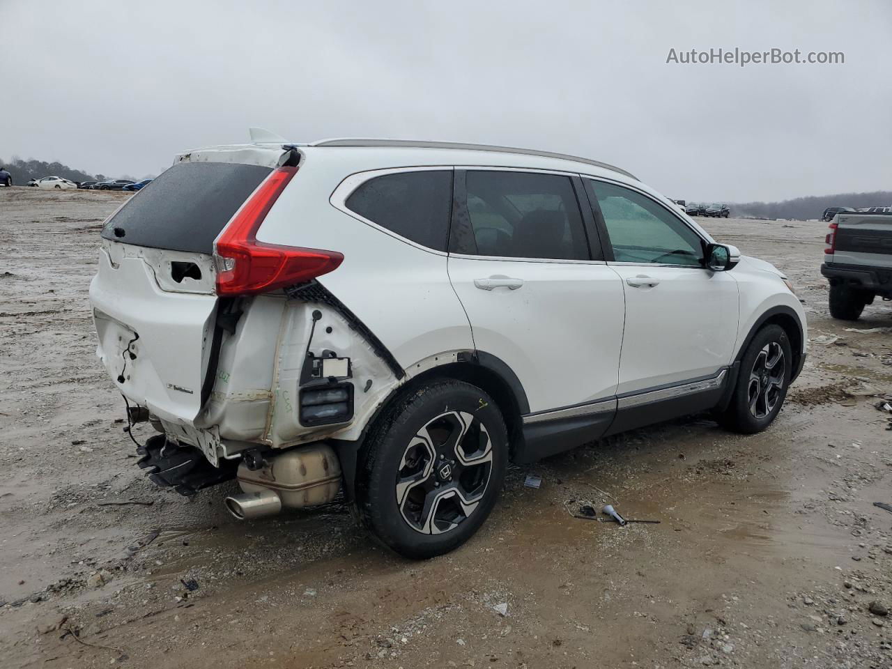 2019 Honda Cr-v Touring Белый vin: 7FARW1H96KE002603