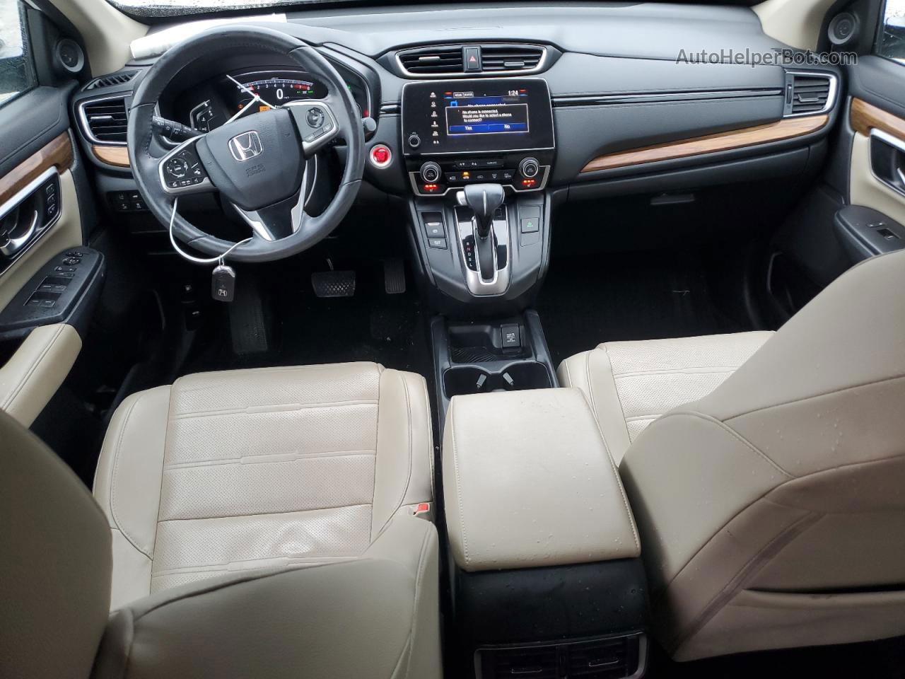 2019 Honda Cr-v Touring Белый vin: 7FARW1H96KE002603