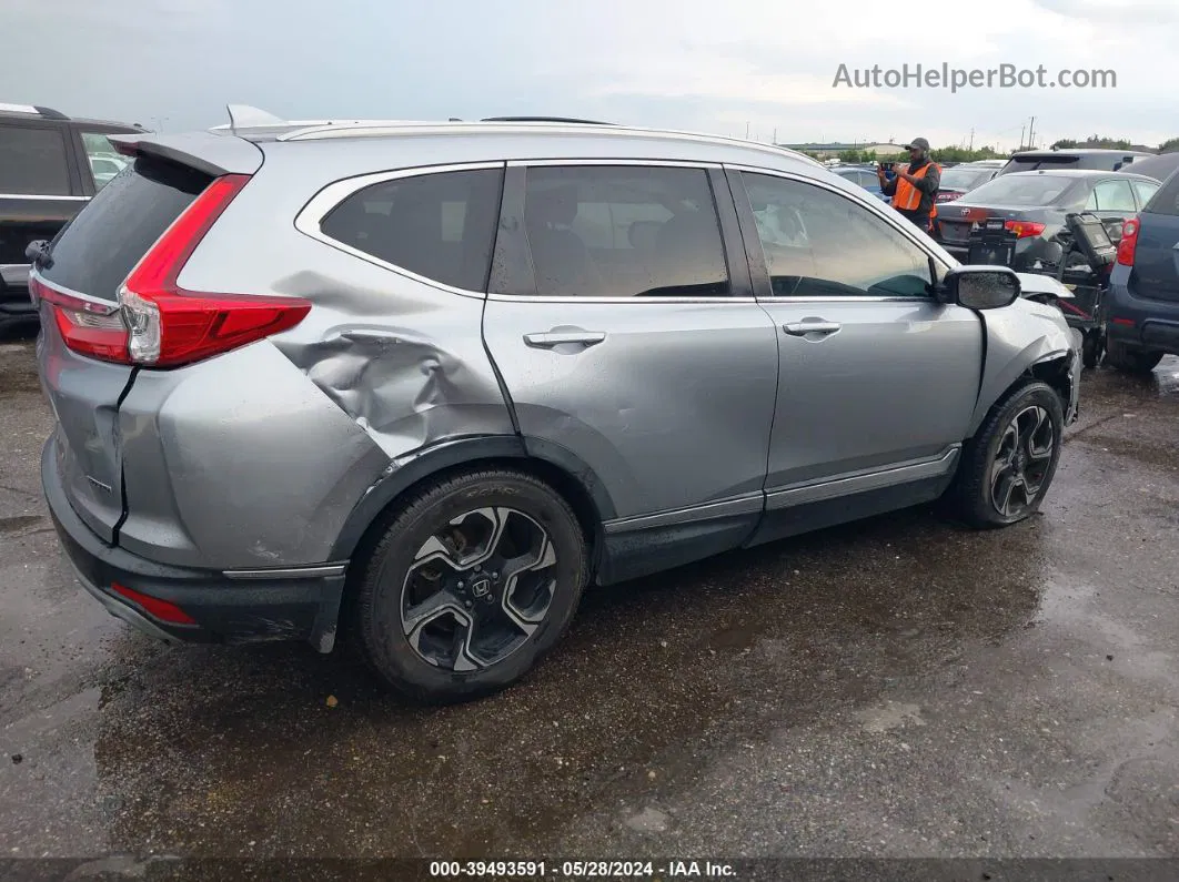 2019 Honda Cr-v Touring Silver vin: 7FARW1H97KE017594