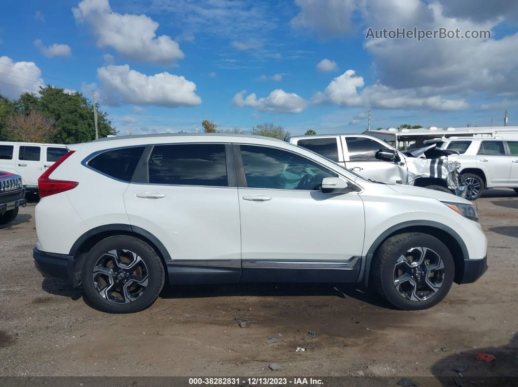 2019 Honda Cr-v Touring White vin: 7FARW1H98KE008631