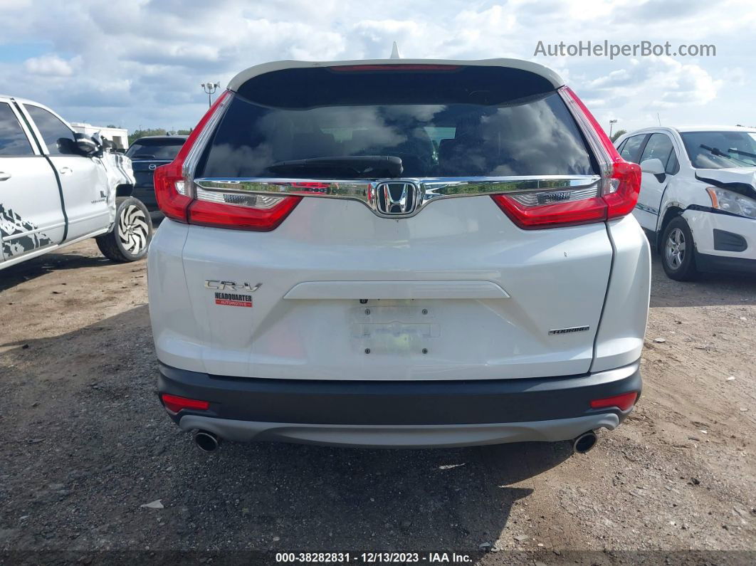 2019 Honda Cr-v Touring White vin: 7FARW1H98KE008631