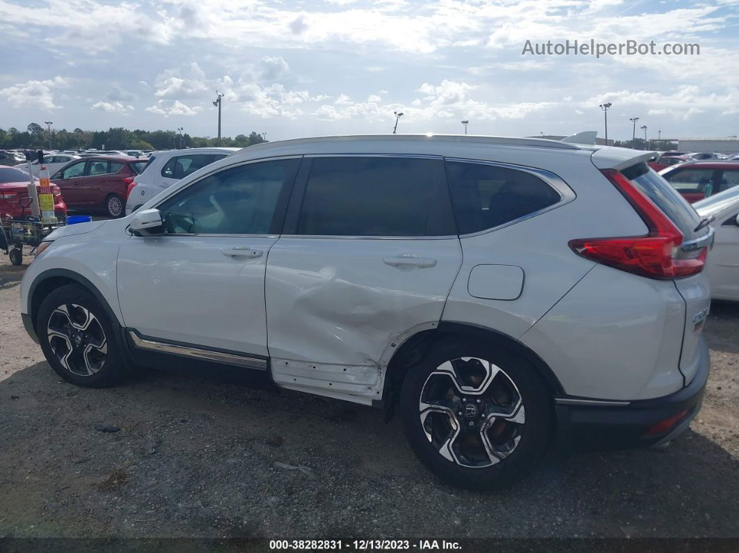 2019 Honda Cr-v Touring White vin: 7FARW1H98KE008631